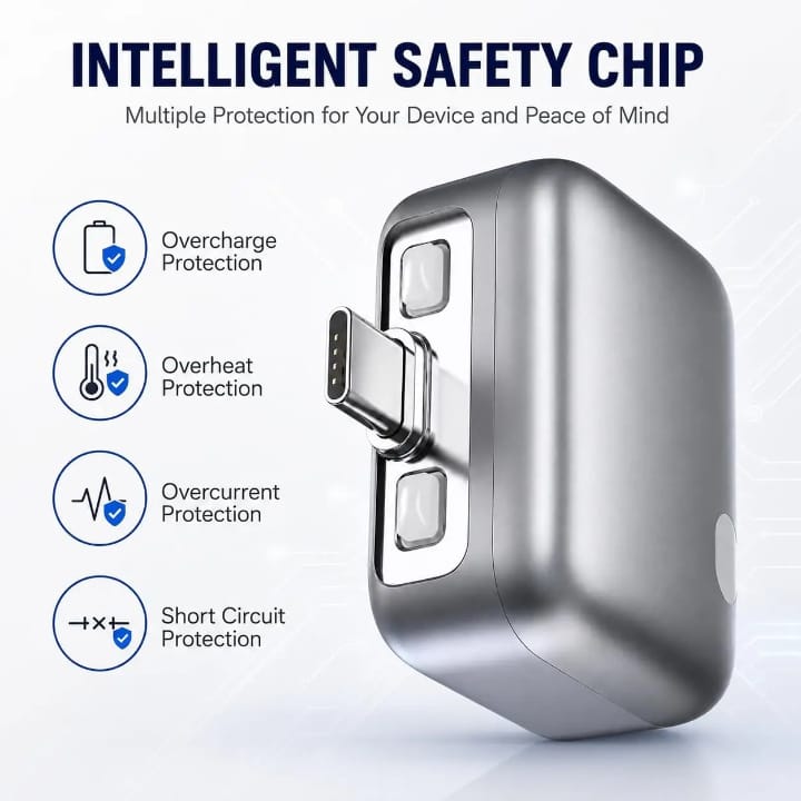 Auto Power Disconnector Automatically Pops Out After Full Charge Smart Full Charge Separator Charging Protector Type-C