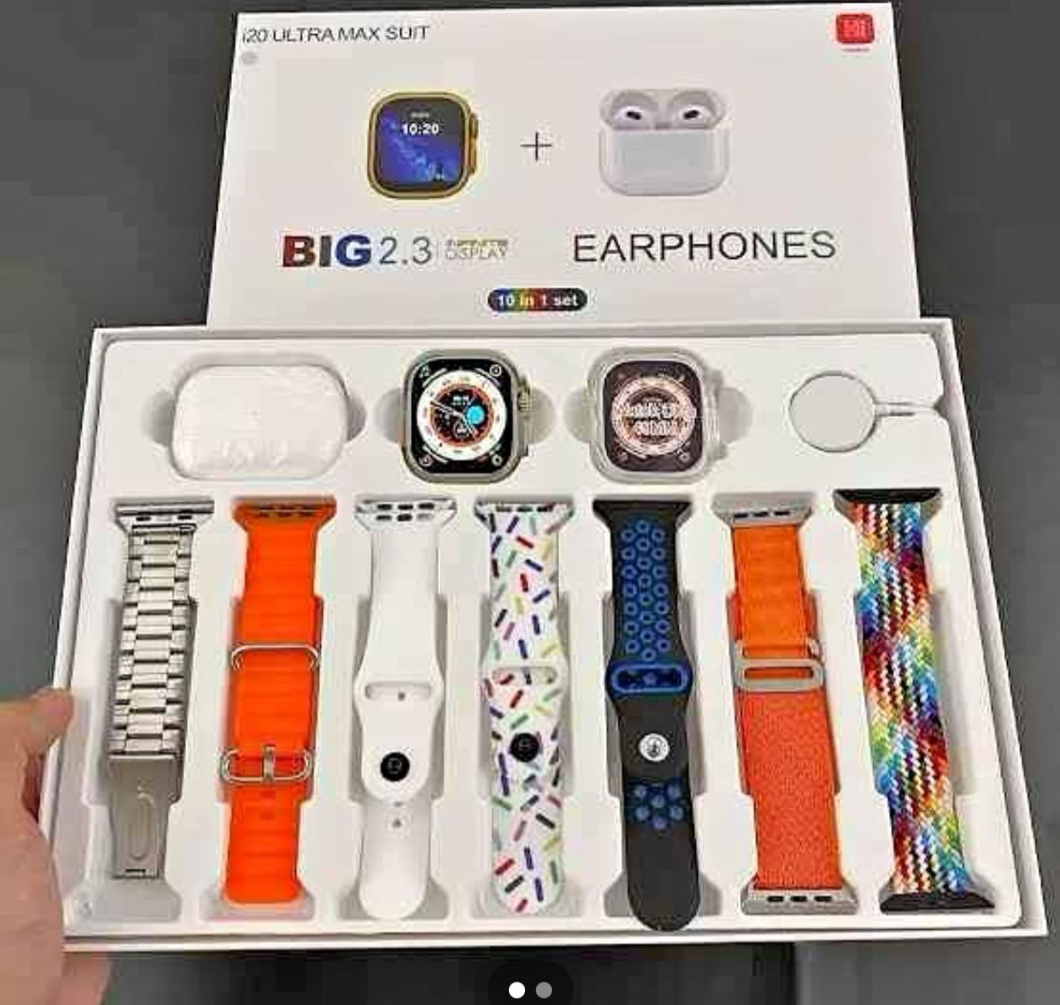 I20 ULTRA MAX SUIT * 7in1 Ultra with *Wireless EarBuds Model Smart Watch