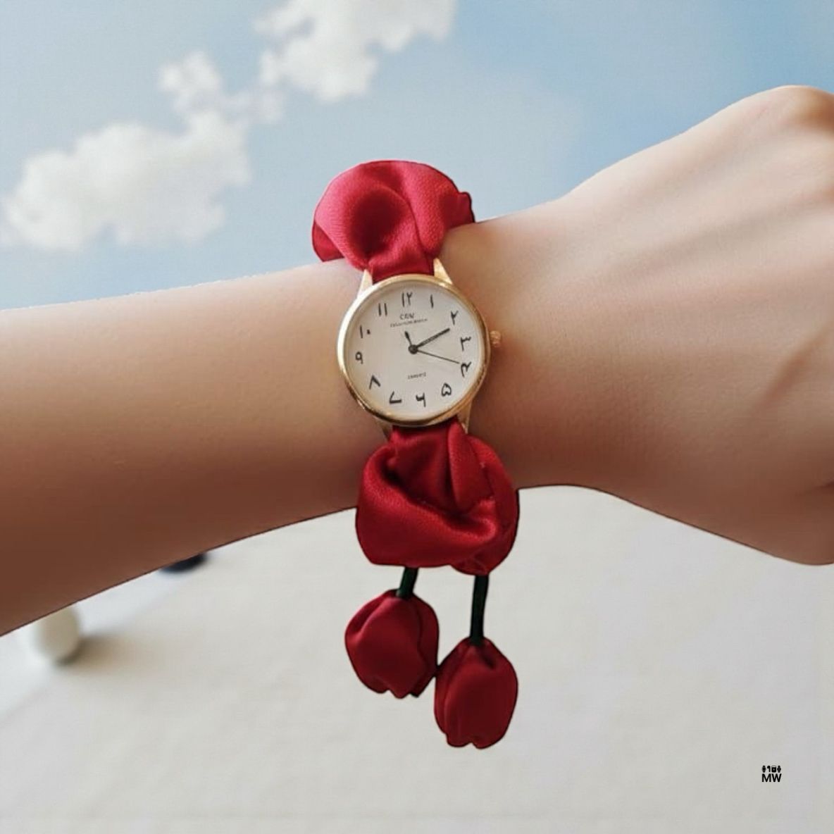 Rose Style Ladkan Scrunchie Watch (For Her) 💓
